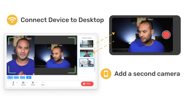 Record your screen or camera with Visla’s motivational video creator to capture uplifting messages easily.